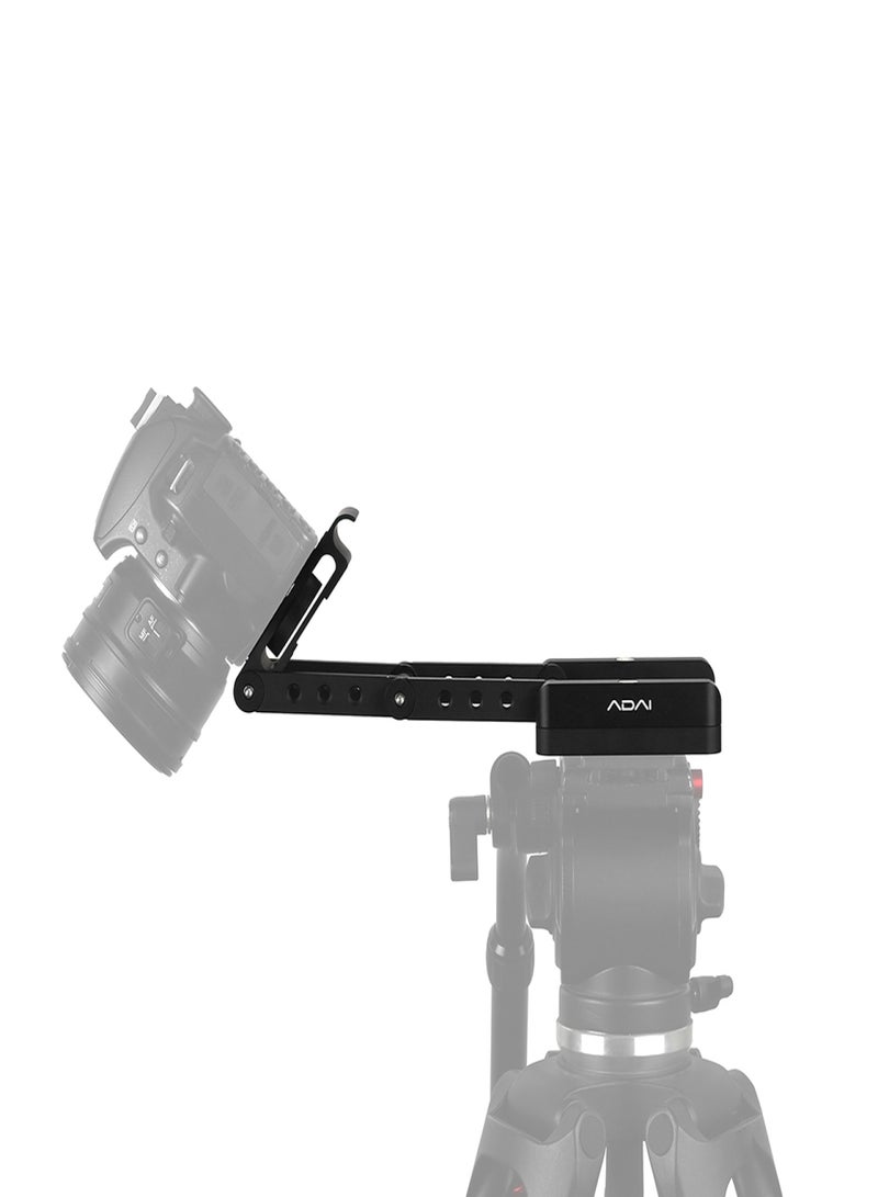 ADAI Z-Shaped Flex Tilt Tripod Head Aluminum Alloy Folding Z Tilt Head 360° Rotary Quick Release Plate Stand Mount Spirit Level for Canon Nikon Sony Pentax DSLR Camera - Image 5